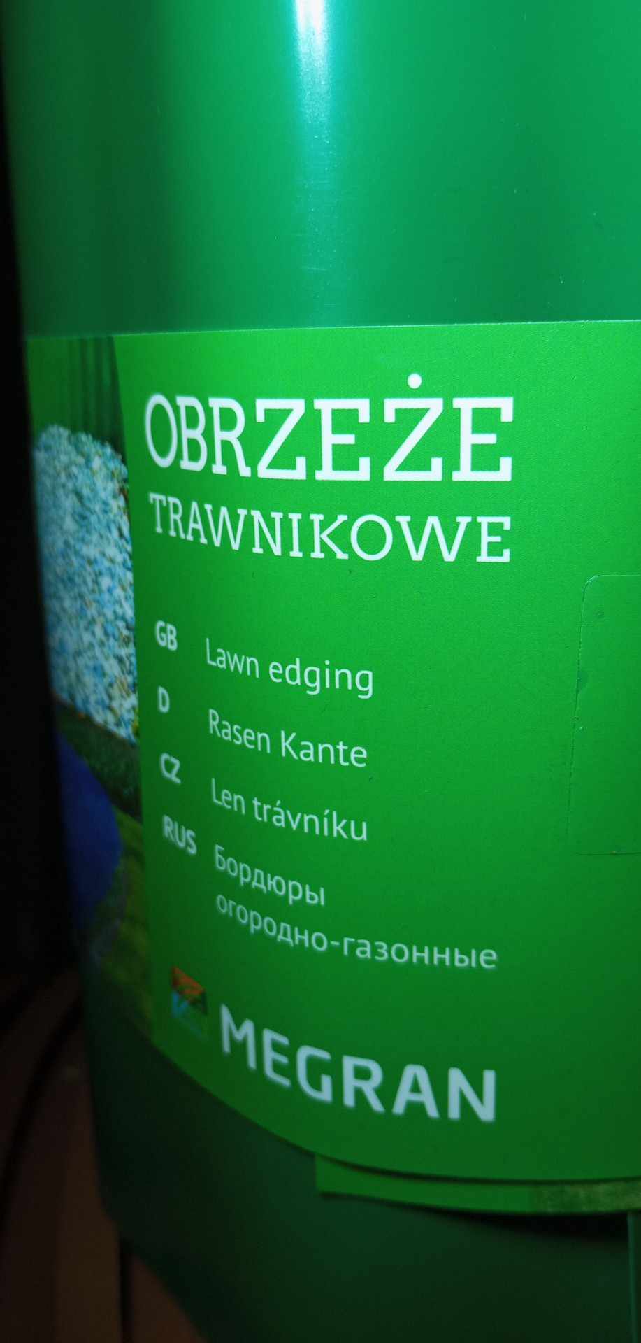 Zahradní lem trávníku vlnitý Megran 20 cm x 900 cm hnědý