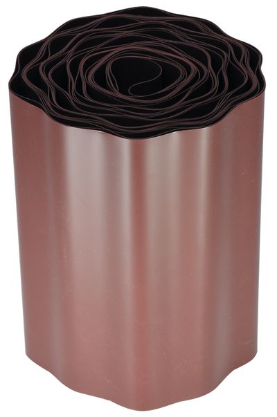Zahradní lem trávníku vlnitý Megran 10 cm x 900 cm hnědý