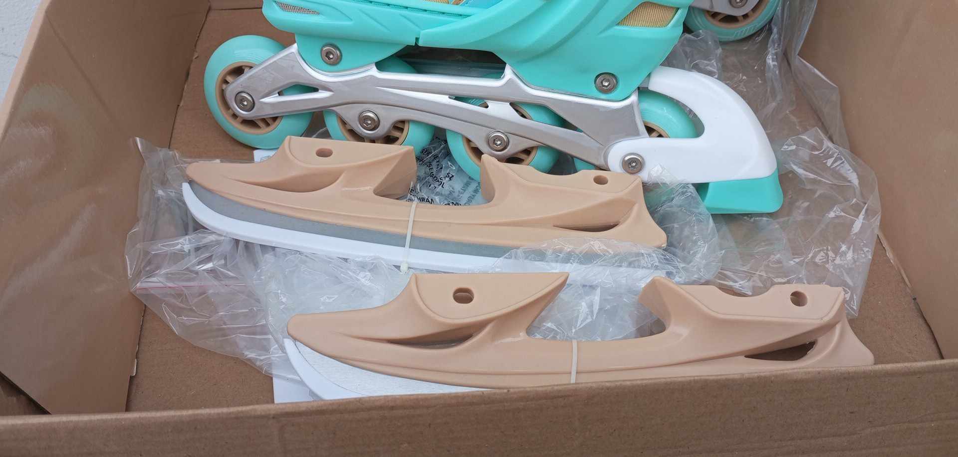 NASTAVITELNÉ DĚTSKÉ BRUSLE 2V1 UM JMS-188 - TYRKYSOVÉ -  31-34