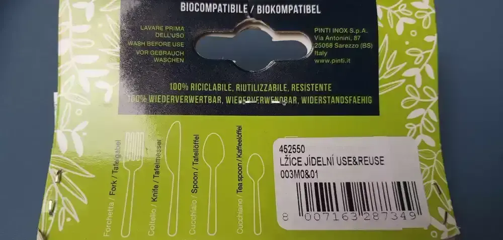 Lžíce jídelní nerez 155 mm - Use&Reuse 5 ks