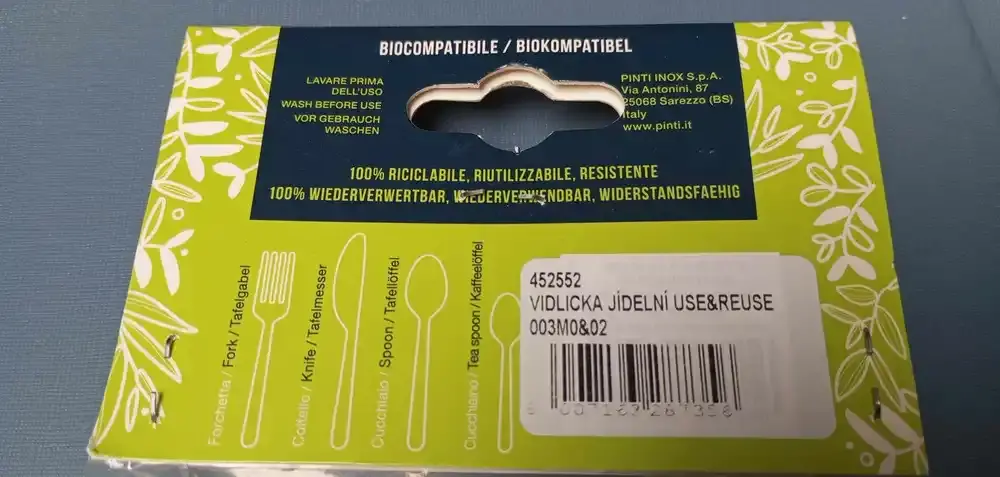 Vidlička jídelní nerez - Use&Reuse 5 ks