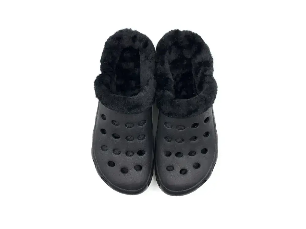 Pánské zateplené clogsy F-001-M FLAMEshoes černé velikost 43
