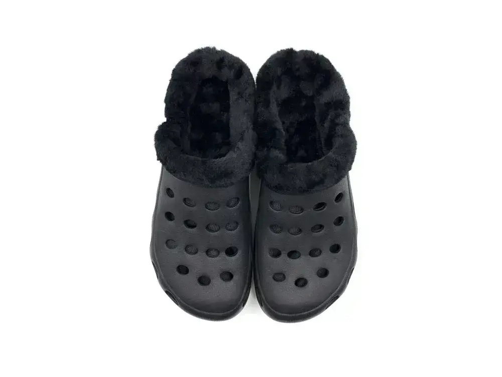 Pánské zateplené clogsy F-001-M FLAMEshoes černé velikost 42