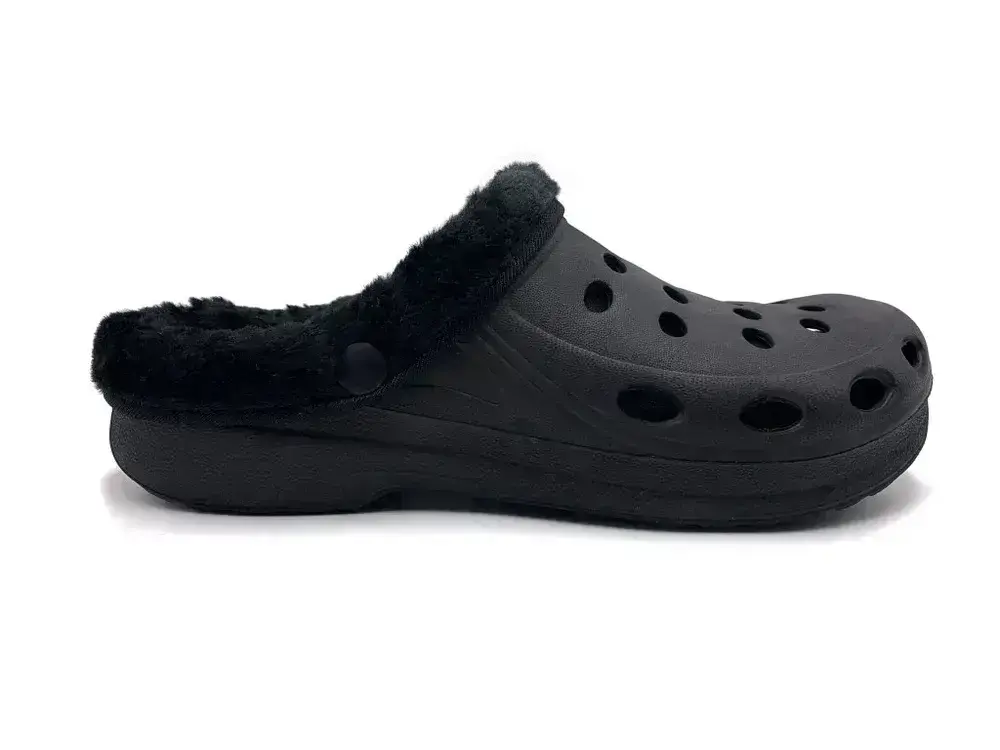 Pánské zateplené clogsy F-001-M FLAMEshoes černé velikost 41