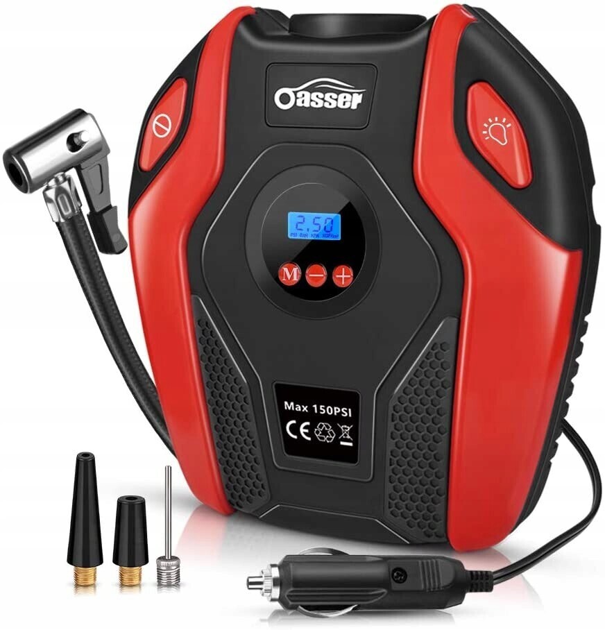 Přenosný kompresor Oasser P6 LCD displejem 12V DC, 150PSI (VYSTAVEN BEZ OBALU)