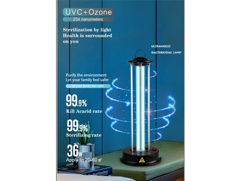 Dezinfekční lampa Zinas ZN-UVL07 UV/UV + ozón generátor