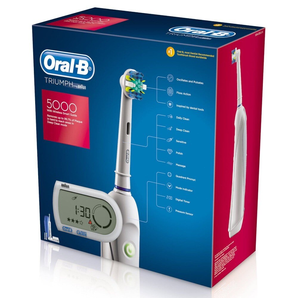 Elektrický zubní kartáček Oral-B Profesional Care 5000 Triumph - 4 HLAVICE