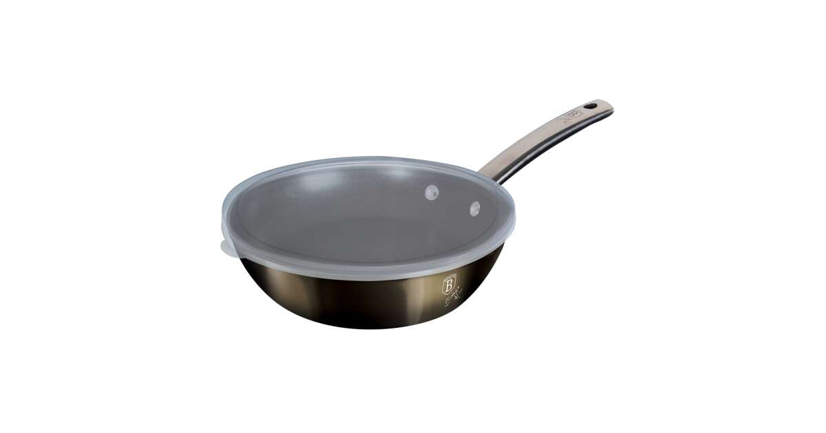 Hluboká pánev s mramorovým povrchem a poklicí 24cm BerlingerHaus