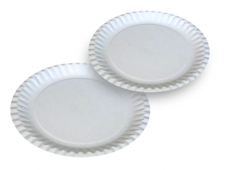 Talíř papírový kulatý 230 mm - 20 ks