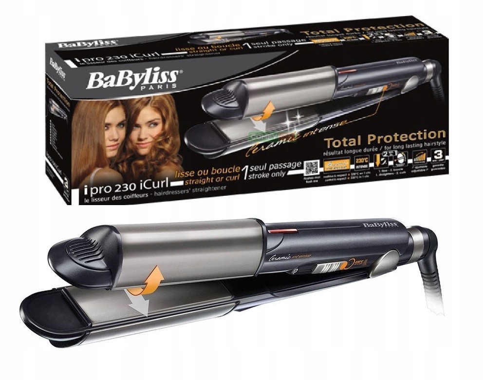 Žehlička a kulma na vlasy 2v1 - BaByliss ST270E je