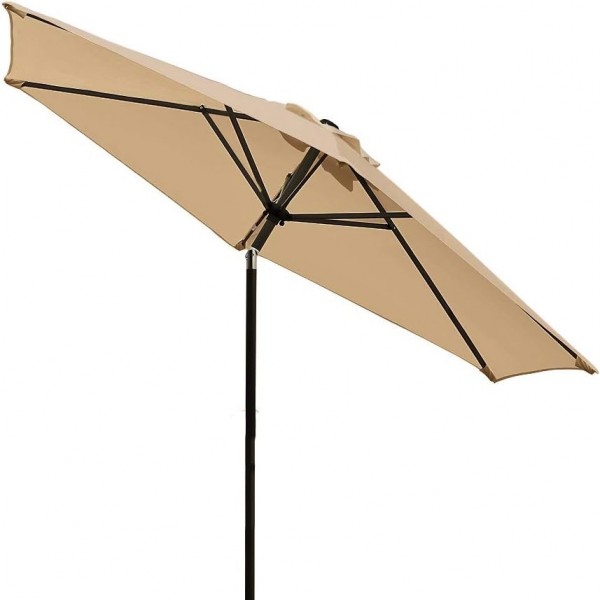 Polohovatelný zahradní slunečník TS-180T 180 cm, béžový