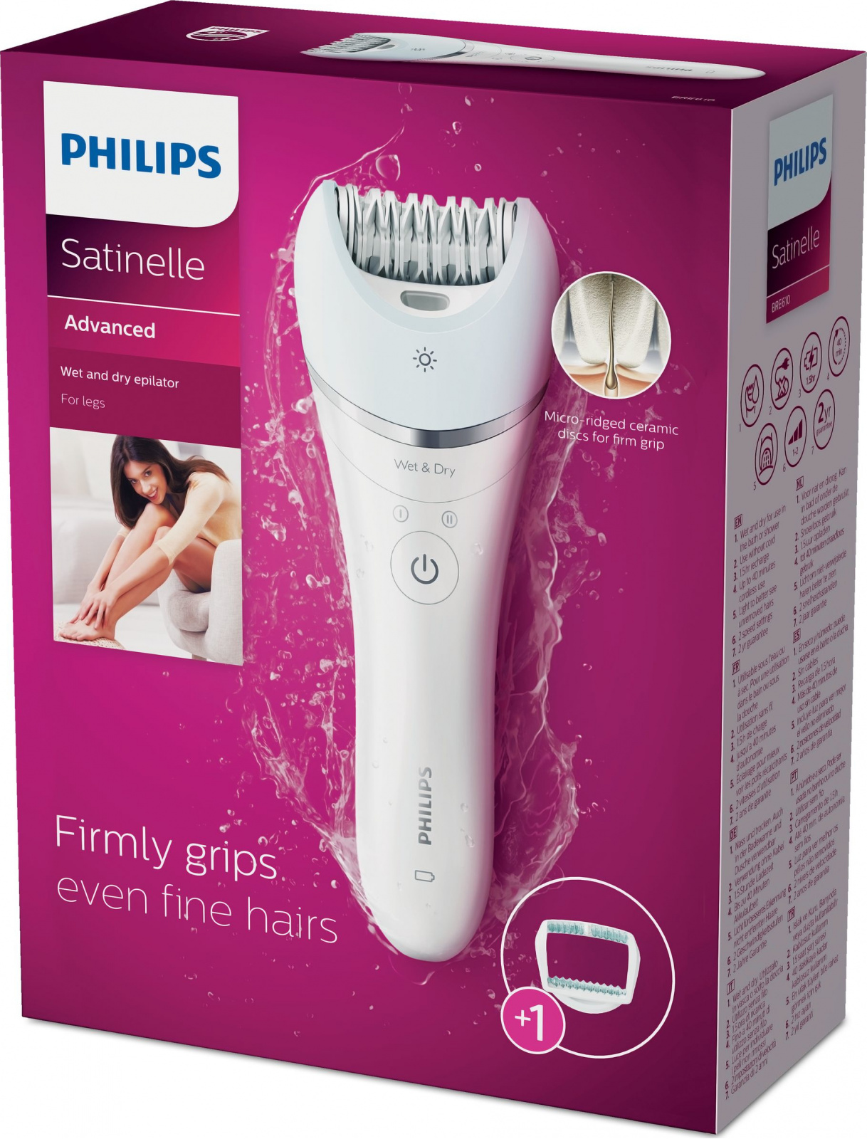 Epilátor Philips BRE610/00 Satinelle Advanced.