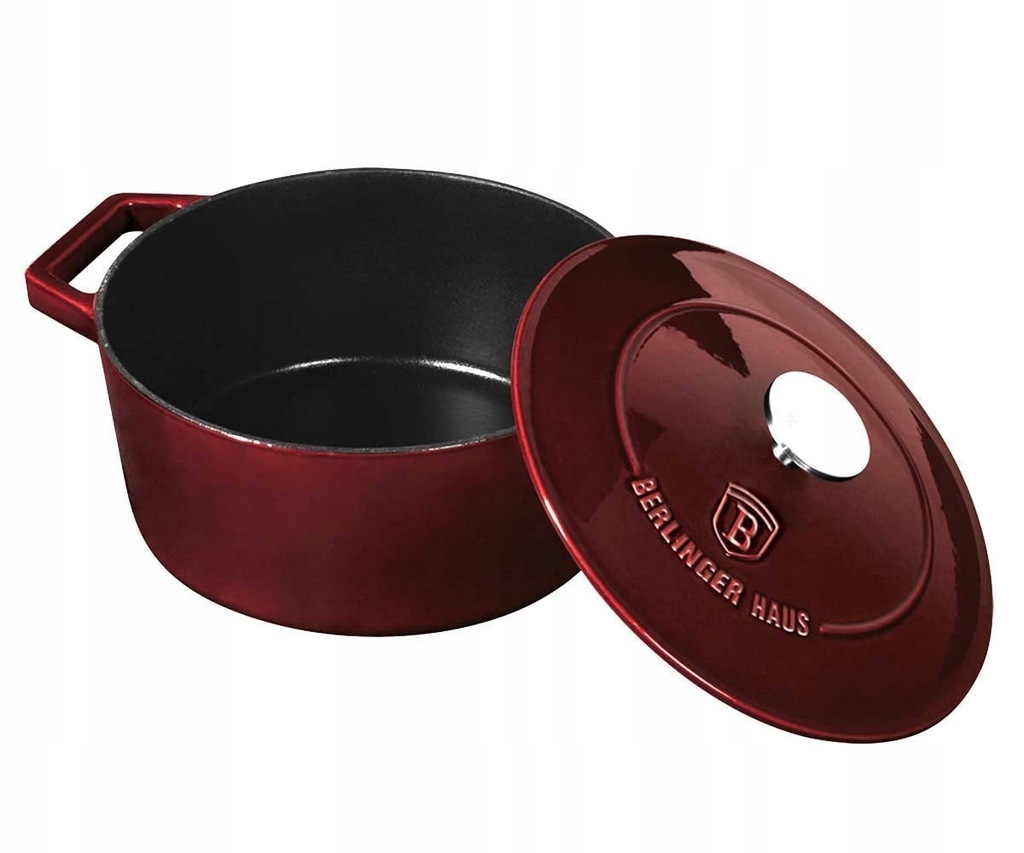 Litinový pekáč s poklicí 24 cm BERLINGERHAUS Rose BH-6497