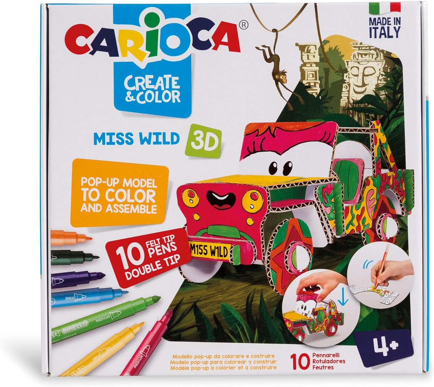 Kreativní sada Carioca - Vyrob si 3D JET junior auto