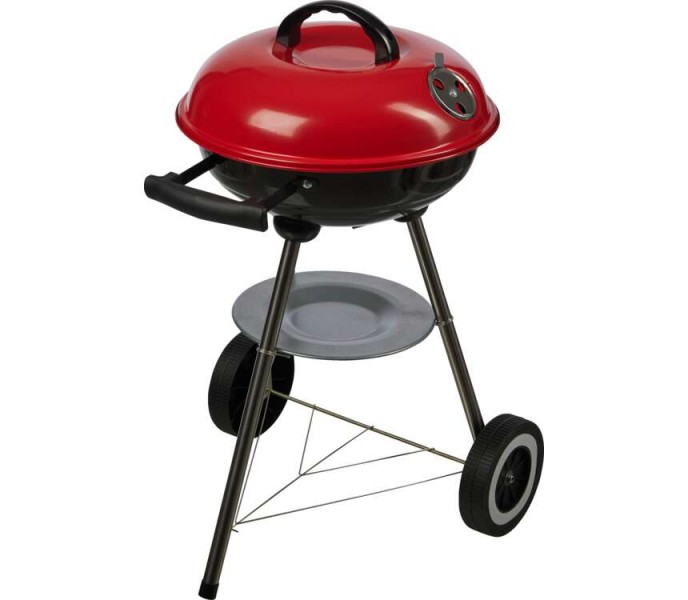 BBQ GRIL COUNTRYSIDE Ø 34 CM 22014A ČERVENÝ