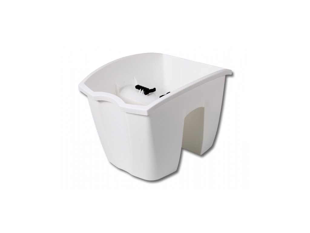Květináč balkonový PROSPERPLAST CROWN DCR0240 BÍLÝ