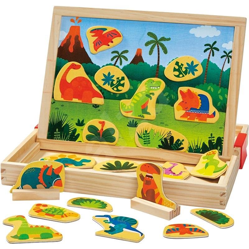 Magnetický box, tabule s dinosaury