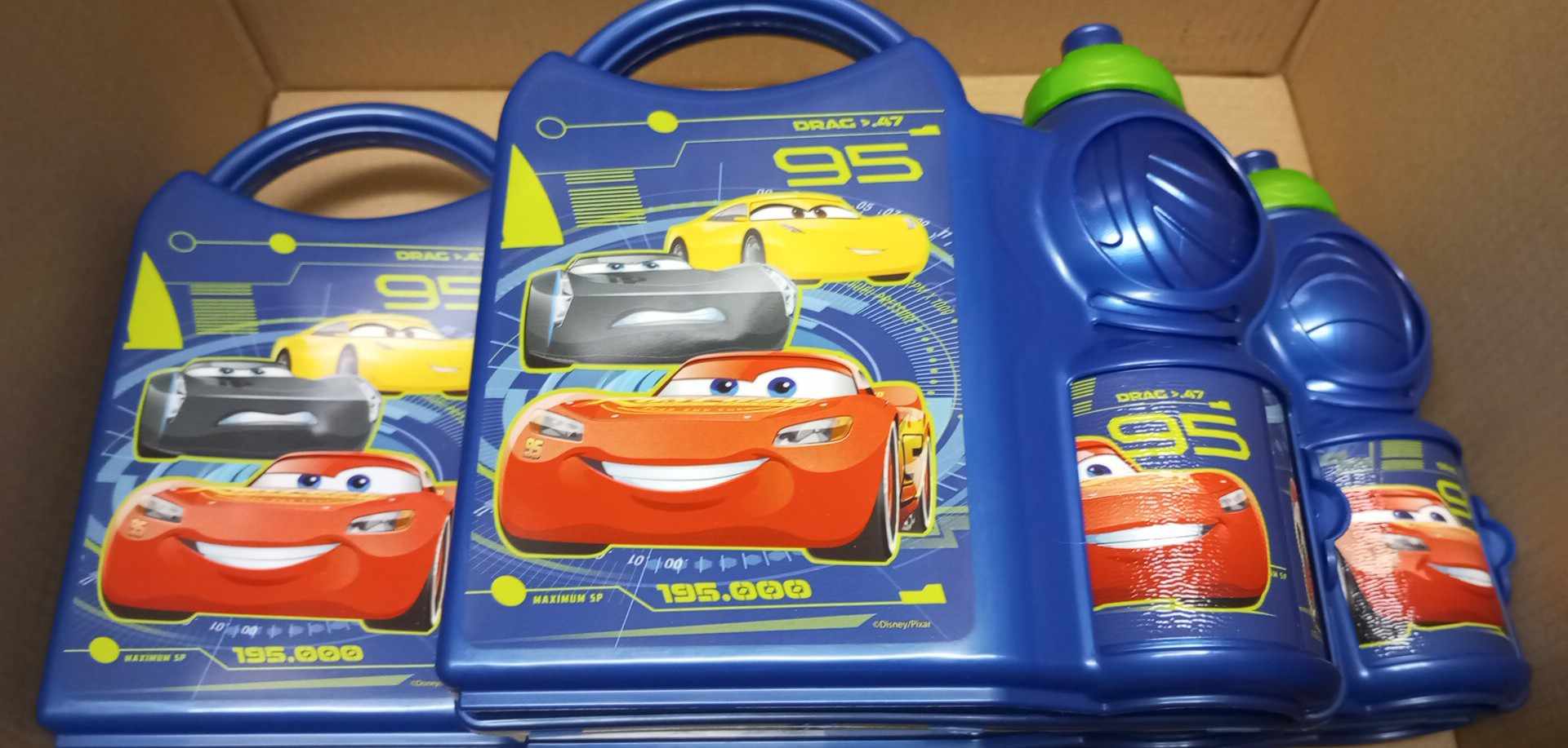 Svačinový box s lahví - Cars