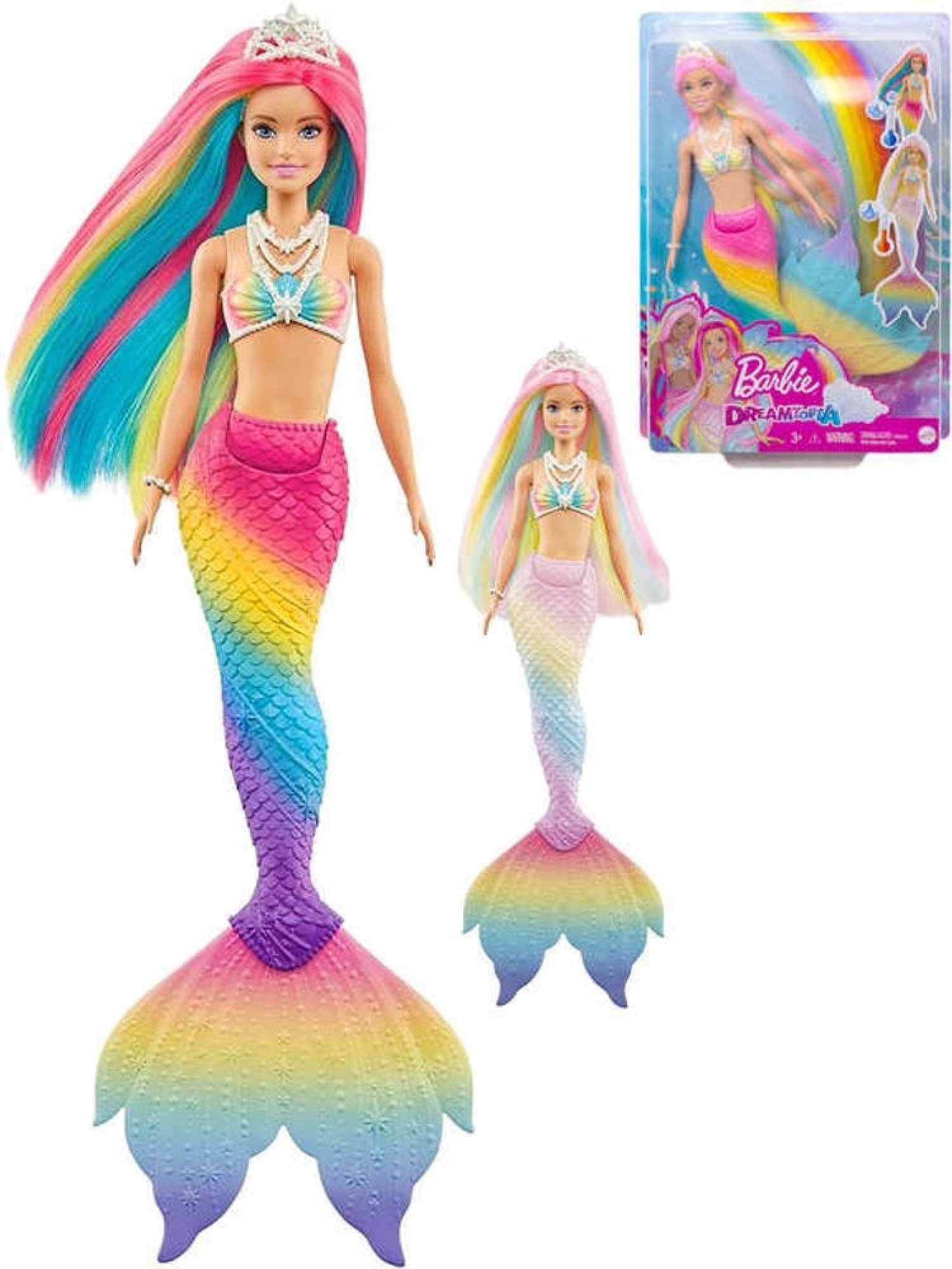 Barbie Duhová mořská panna GTF89