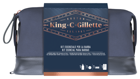 Dárkova sada KING C. GILLETTE Beard & Face Wash Set
