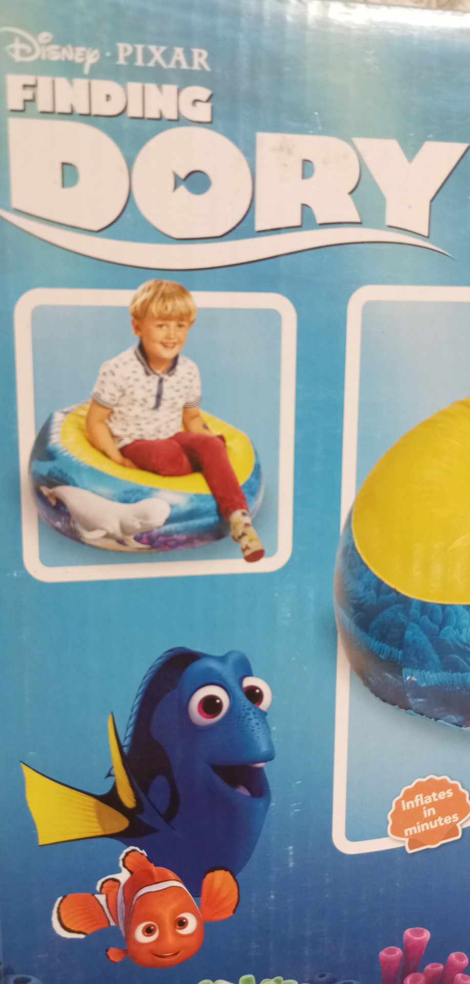Dětské nafukovací křeslo Finding Dory