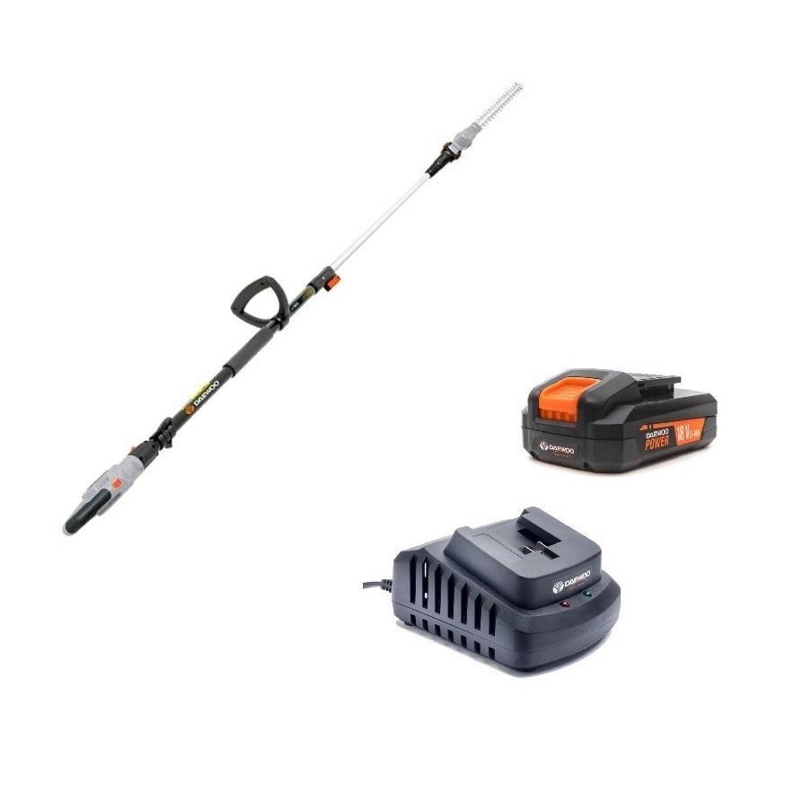 Aku teleskopické nůžky na živý plot Daewoo DALPHT18-1 18V s aku baterií 2Ah + nabiječka