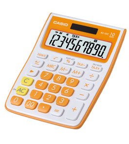 Kalkulačka Casio orange MS-10VC-OE