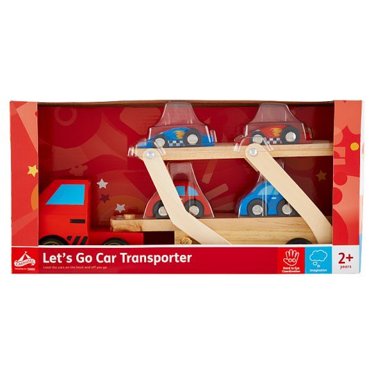 Carousel Dřevěný transportér na autíčka MH34231 