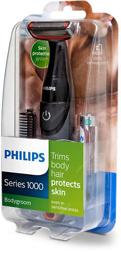 Voděodolný zastřihovač chloupků na těle Philips BG105/10 Bodygroom