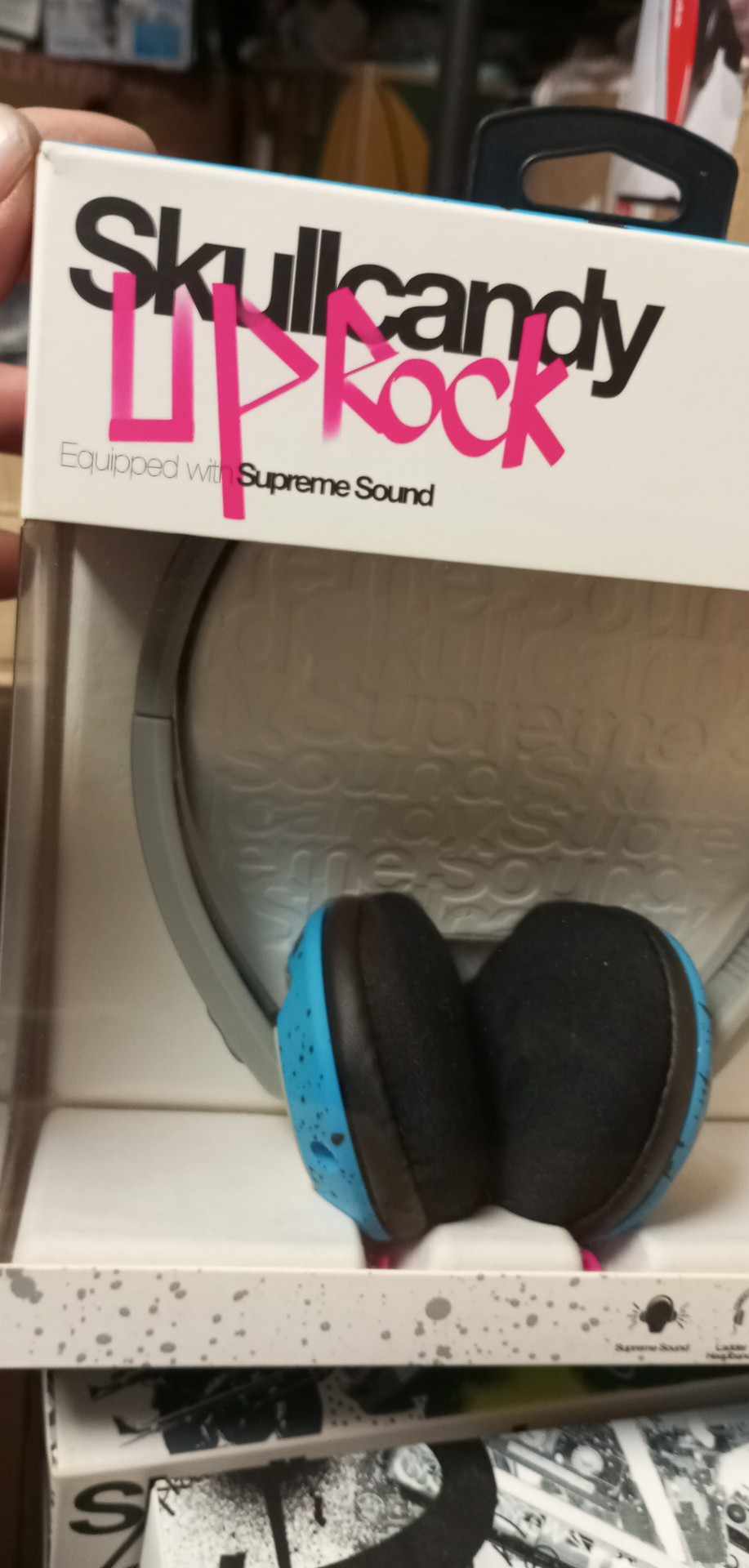 Sluchátka Skullcandy Uprock On Ear (grey/cyan/black)