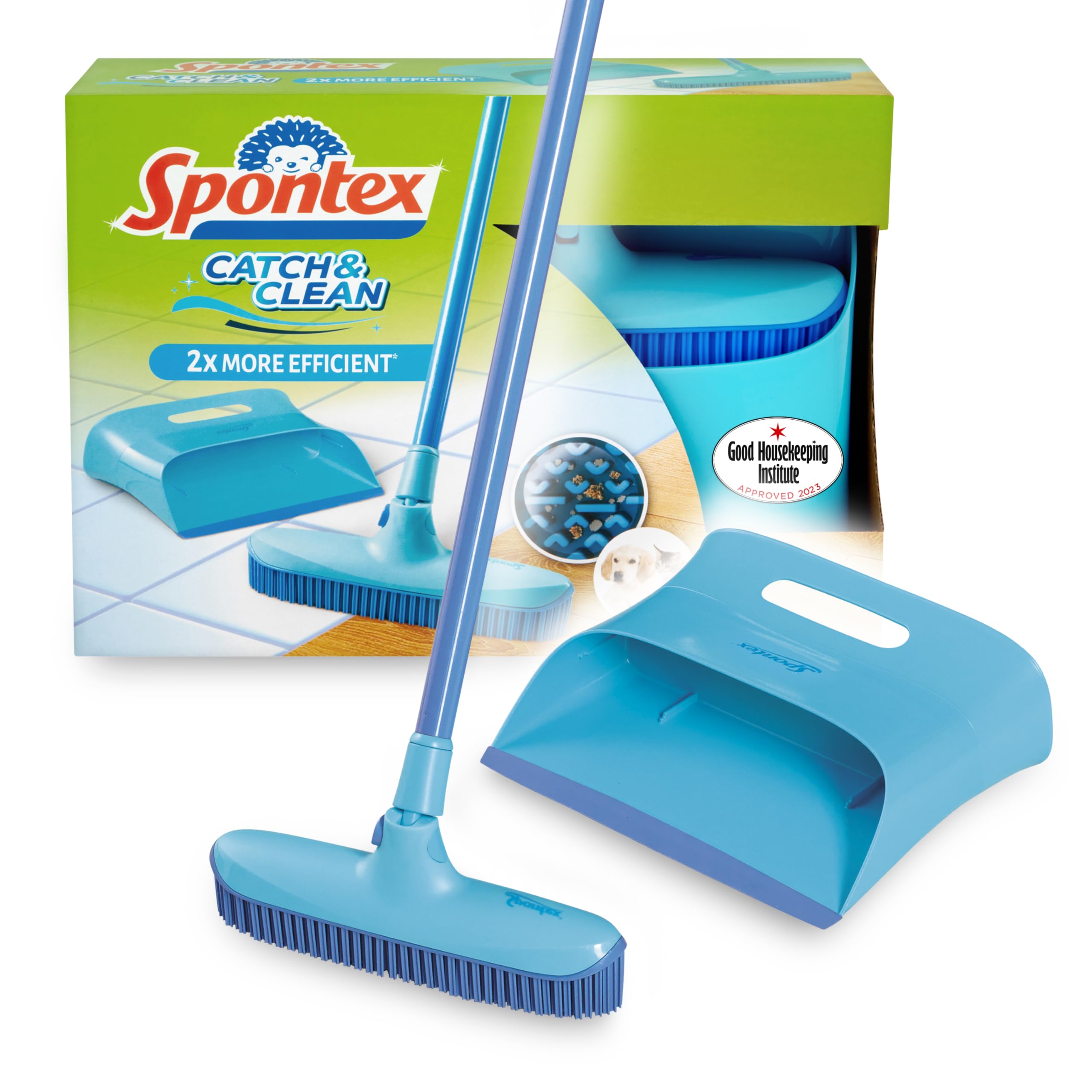 Spontex Catch & Clean úklidový set smeták s lopatkou