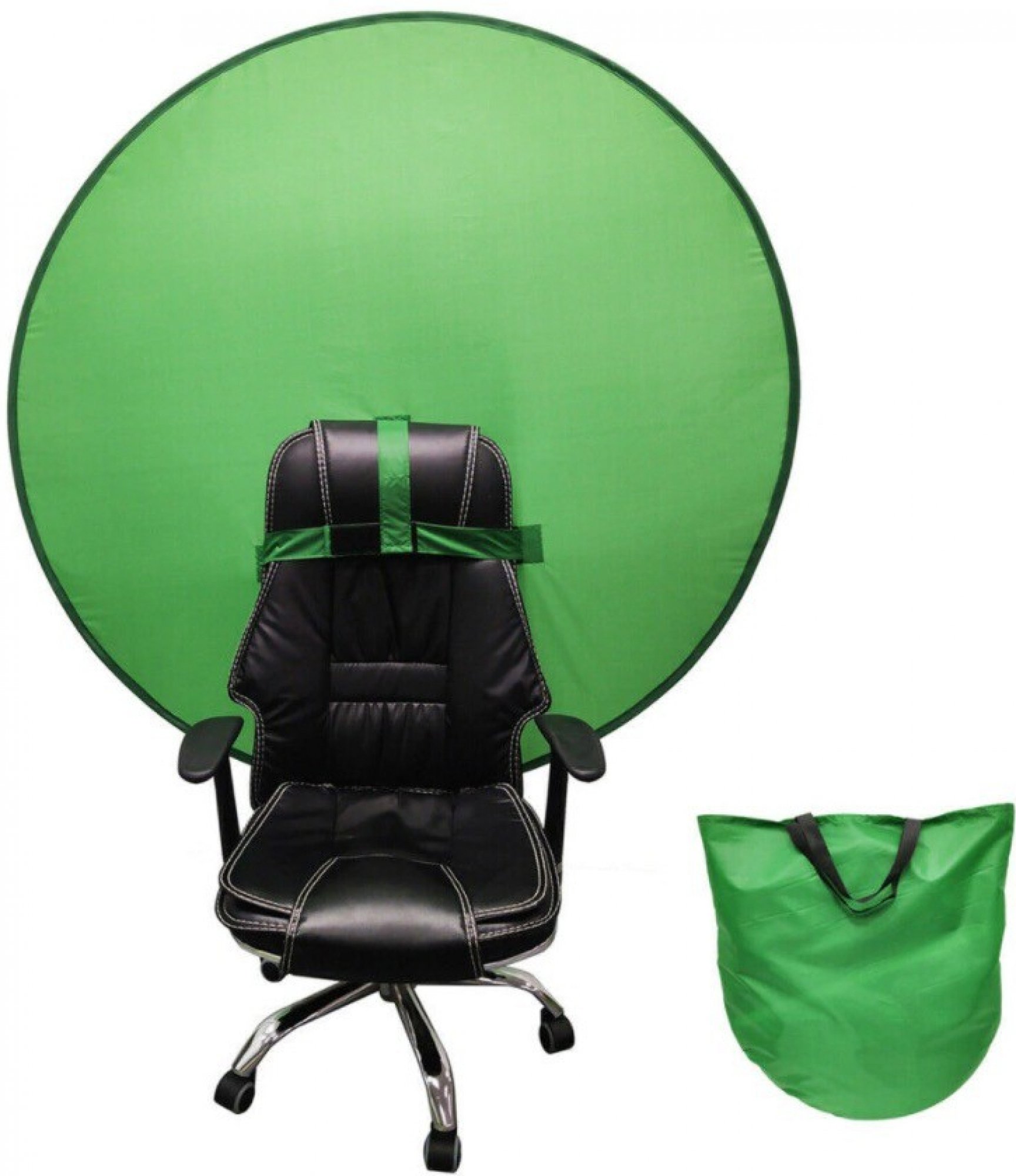 Pozadí na streamy na židli 110 cm modrá/zelená Intempo 