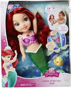 Panenka Jakks Pacific Disney Princess Zpívající a svítící Mořská víla Ariel 35 cm