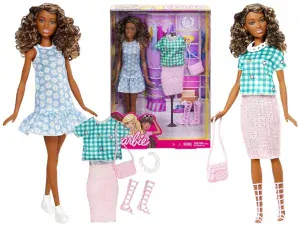Barbie Fashionistas s náhradním oblečením Mattel
