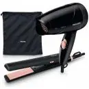 Set žehličky a fenu na vlasy Philips HP8644/40