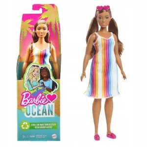PANENKA MATTEL BARBIE MALIBU 50. VÝROČÍ GRB38 HNĚDOVLÁSKA