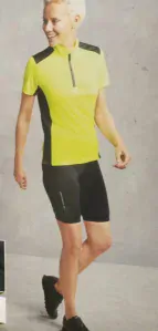 Dámské cyklistické kraťasy Newcential černo žluté vel. L