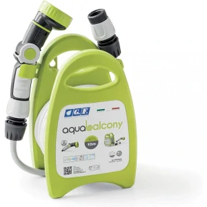 Navíjecí buben se zahradní hadicí G.F. Garden Aqua balcony 10m Lime