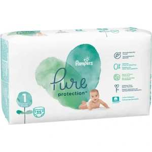 Jednorázové pleny Pampers Pure Protection S1 35 ks