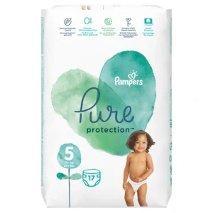 Jednorázové pleny Pampers Pure Protection S5 17 ks