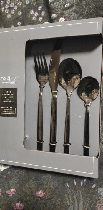 LUXUSNÍ SADA PŘÍBORŮ GRAFITOVÉ BARVY