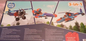 Stavebnice Playtive Aircraft 3 v 1 - 283 ks
