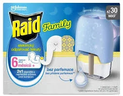 Raid Family Elektrický Odpařovač proti komárům - Náhradní Náplň 30 nocí, 21 ml