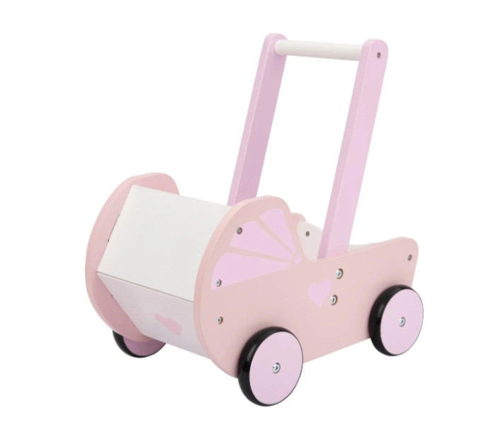 Dřevěný kočárek pro panenku KidLand 