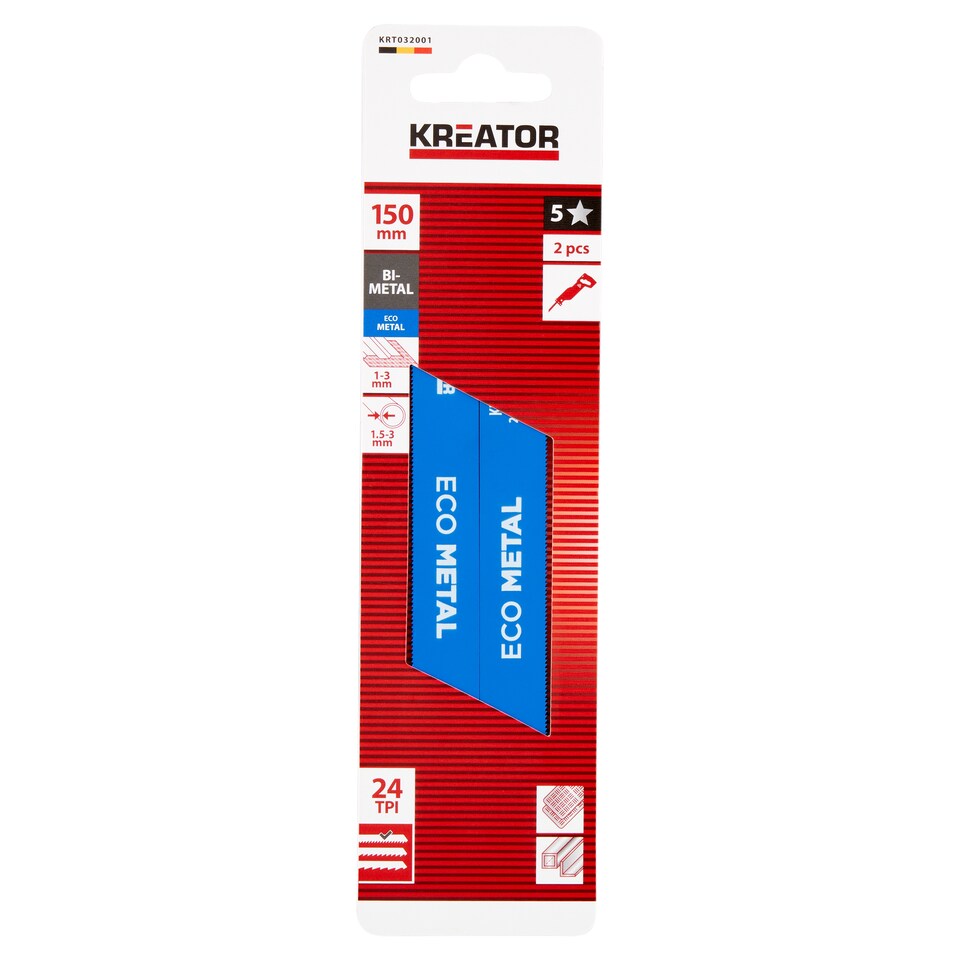 Kreator 2 ks pilový plátek pro ocasovou pilu na kov 150 mm -24 KRT032001
