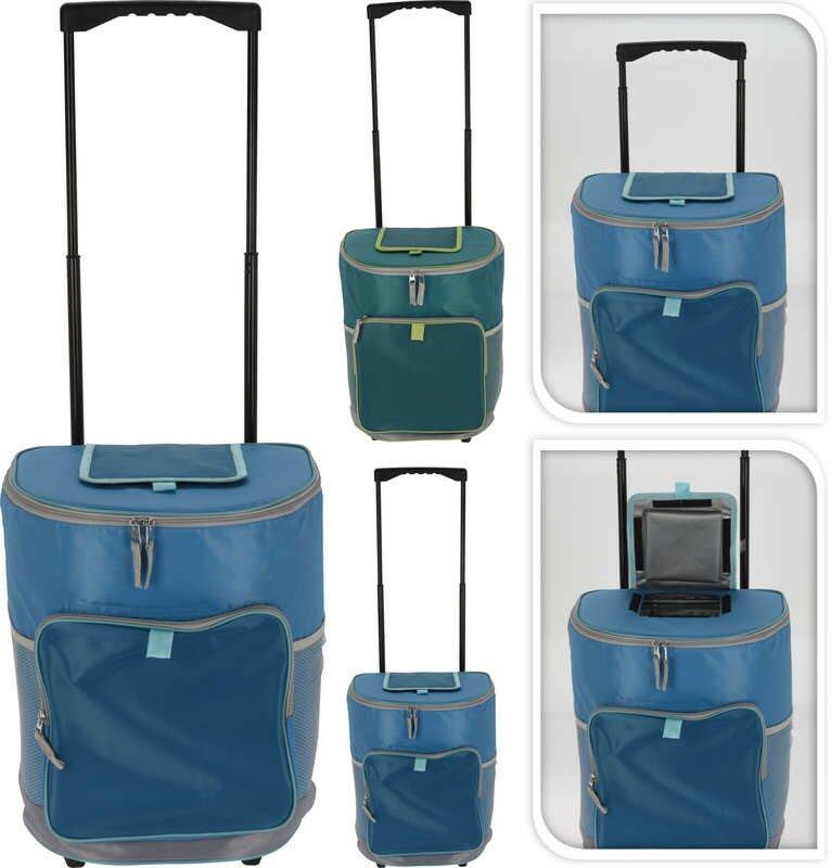 Chladící taška na kolečkách Cooler Bag 28 l zelená
