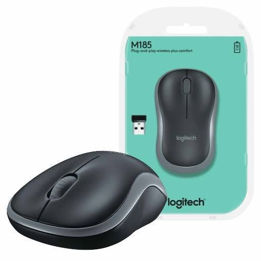 BEZDRÁTOVÁ MYŠ LOGITECH M185 ŠEDÁ