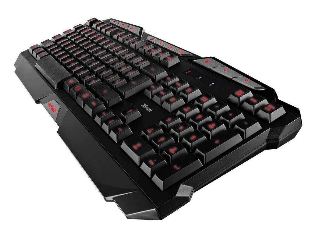 HERNÍ PODSVÍCENÁ KLAVESNICE TRUST GXT 280 CZ/SK