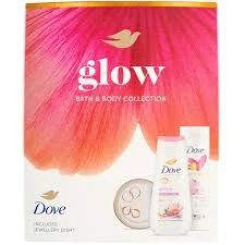 Dárková prémiová sada Dove Glow s miskou na šperky 