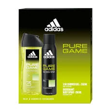 Dárková sada Adidas Pure Game (Deodorant + sprchový gel)